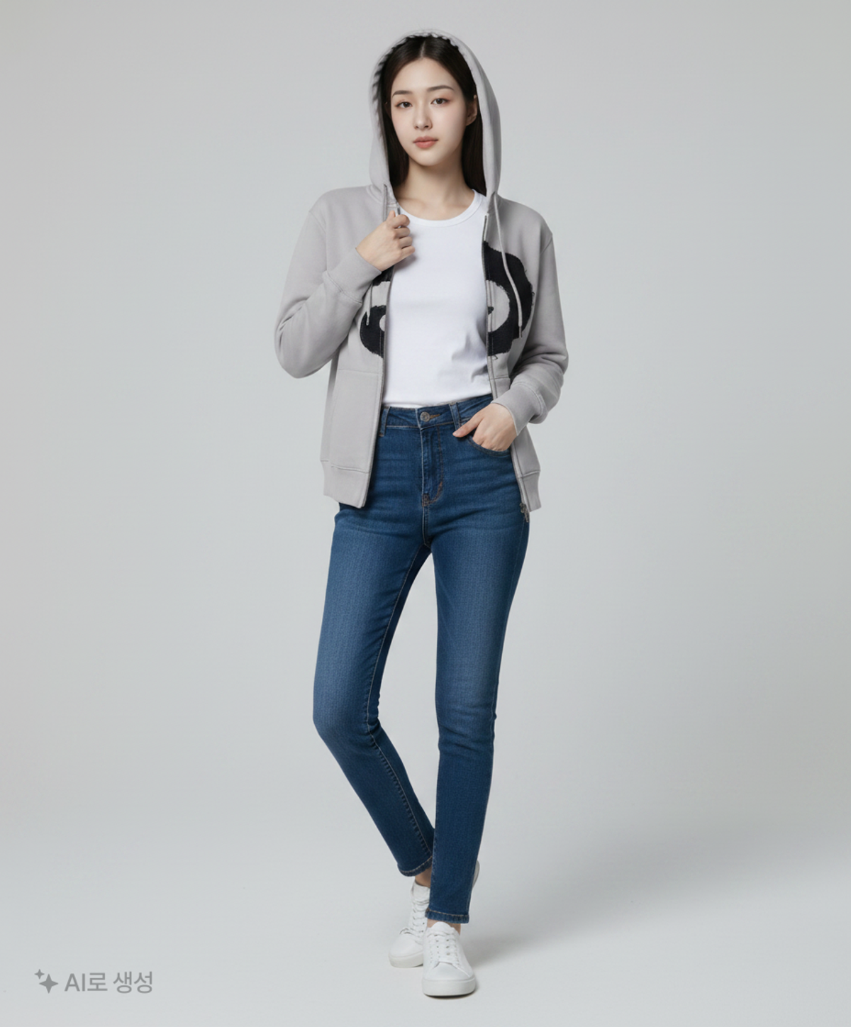 탄산마그네슘(TANSANMAGNESIUM) 후드 집업 M
