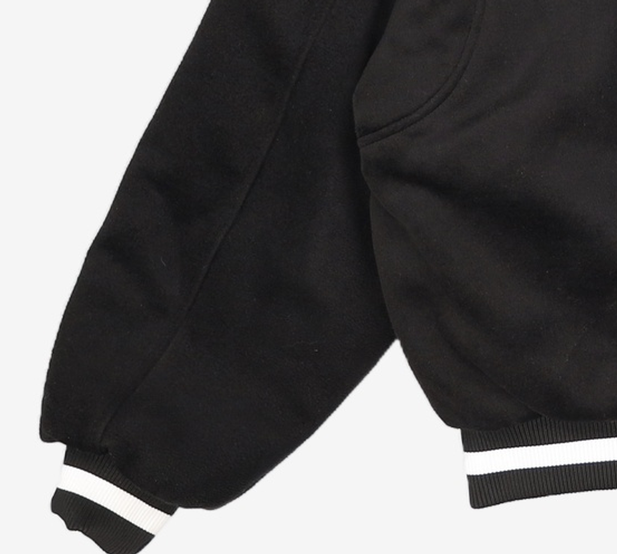 노매뉴얼(NOMANUAL) TAYLOR VARSITY JACKET - BLACK 100