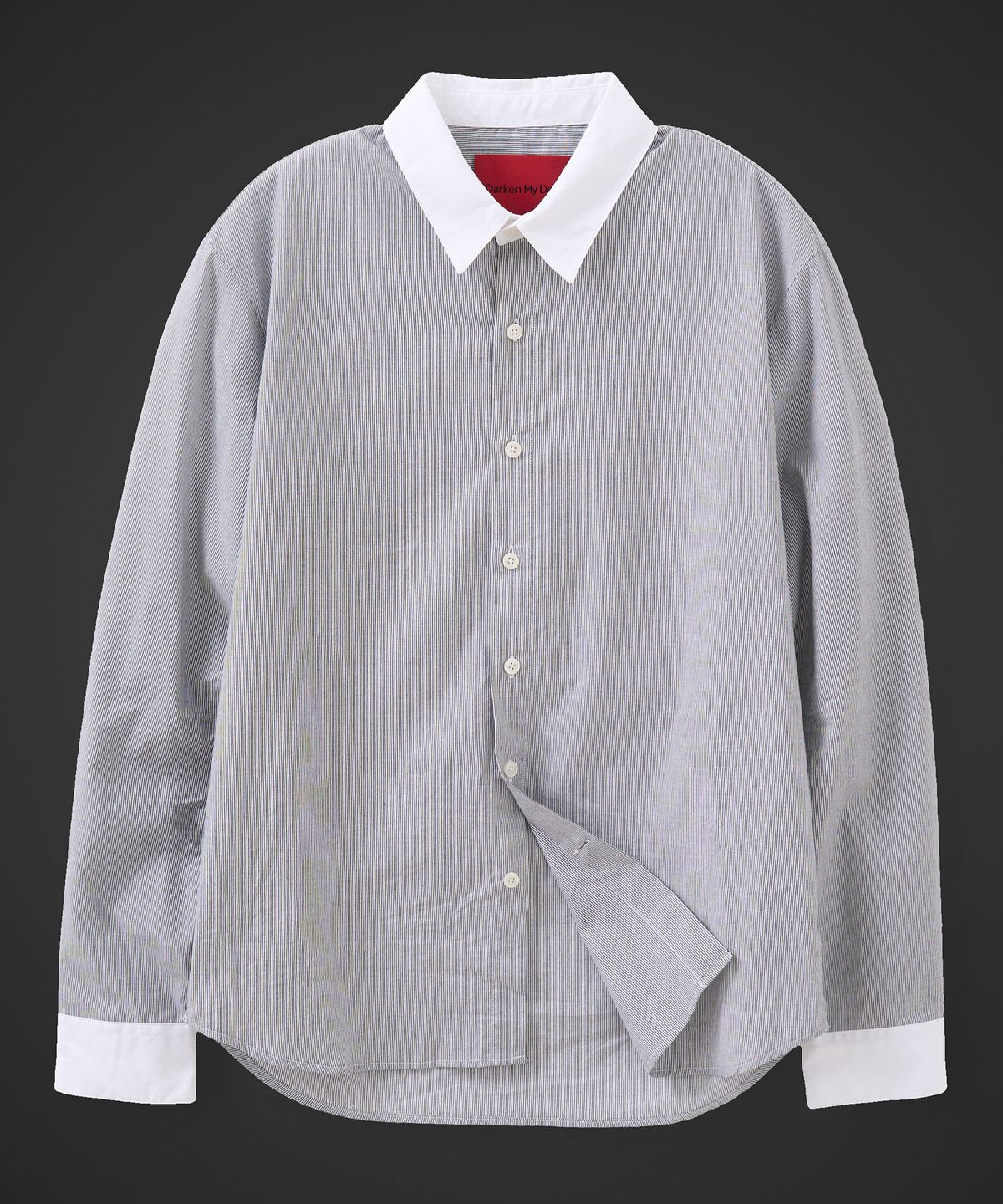 테이크이지(TAKEASY) [DMD] CORE SF SHIRT - Black Pinstripe