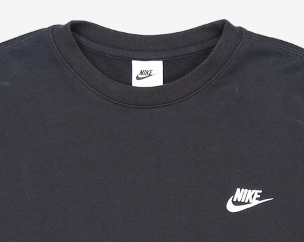 나이키(NIKE) 스포츠웨어 클럽 프렌치 테리 크루 M - 블랙:화이트 / BV2667-010 105