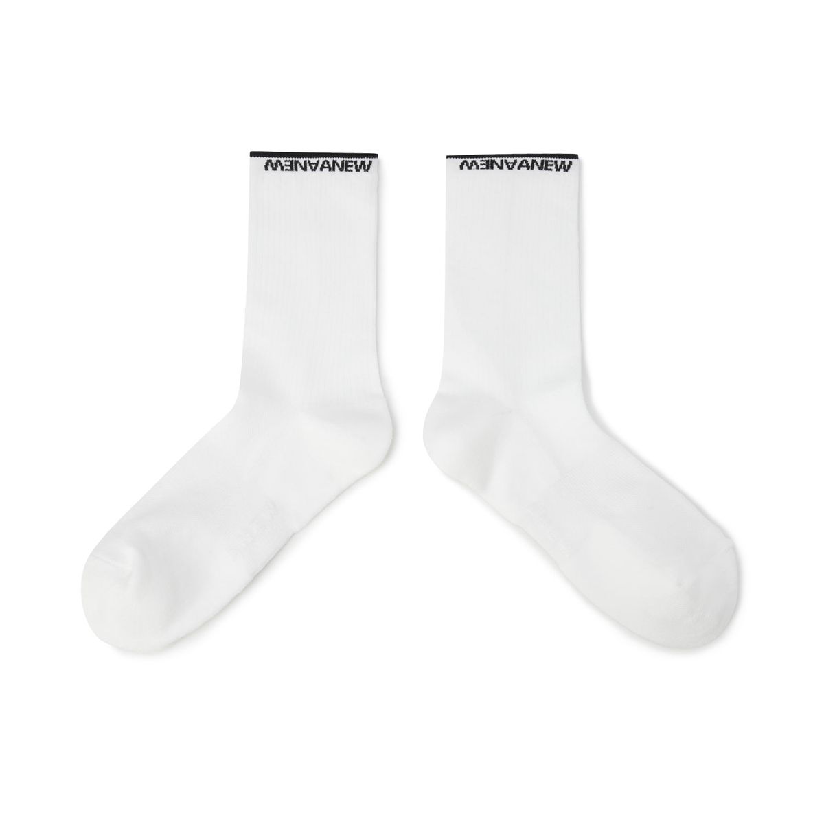 어뉴골프(ANEW GOLF) MEN BASIC MIDDLE SOCKS_WH