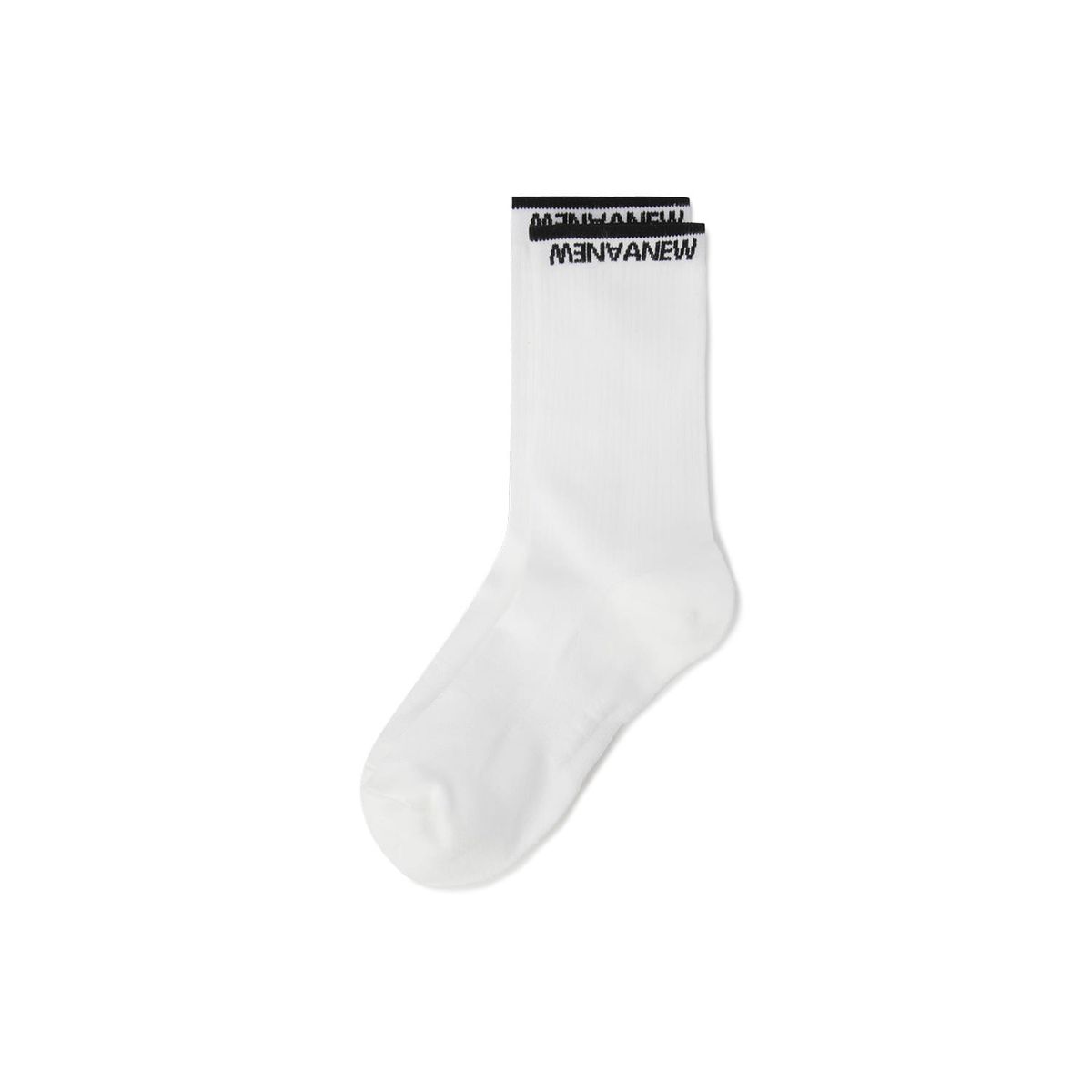 어뉴골프(ANEW GOLF) MEN BASIC MIDDLE SOCKS_WH