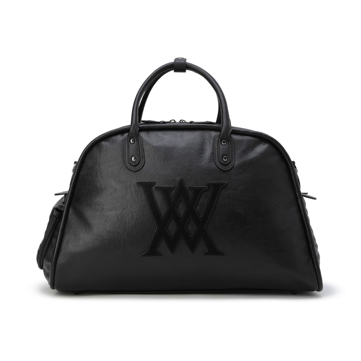 어뉴골프(ANEW GOLF) UNI VINTAGE LEATHER BOSTON BAG_BK