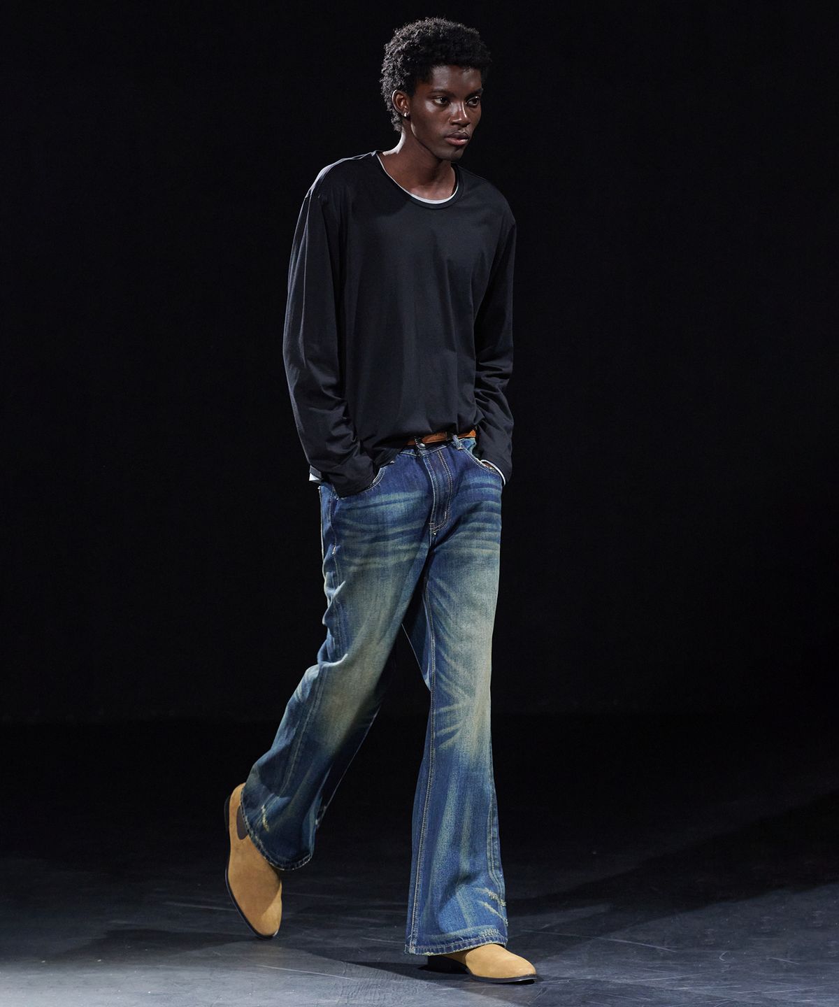 테이크이지(TAKEASY) [DMD] PORTA Flare Denim - Vintage Blue