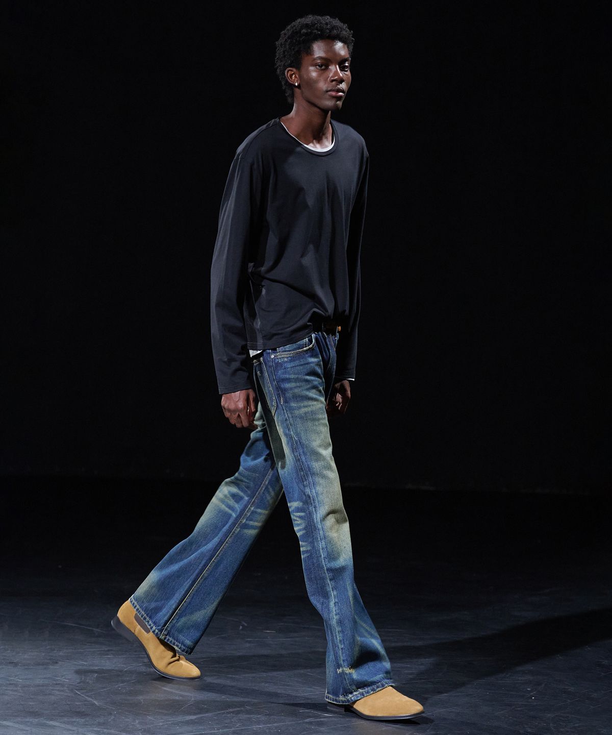 테이크이지(TAKEASY) [DMD] PORTA Flare Denim - Vintage Blue