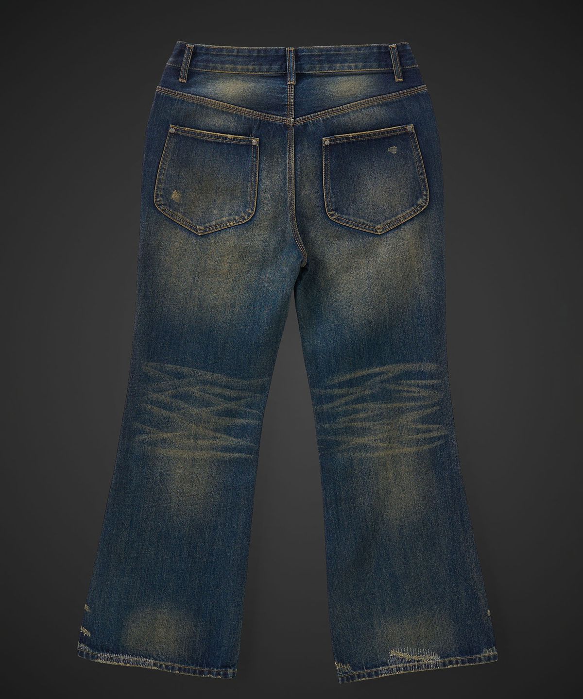 테이크이지(TAKEASY) [DMD] PORTA Flare Denim - Vintage Blue