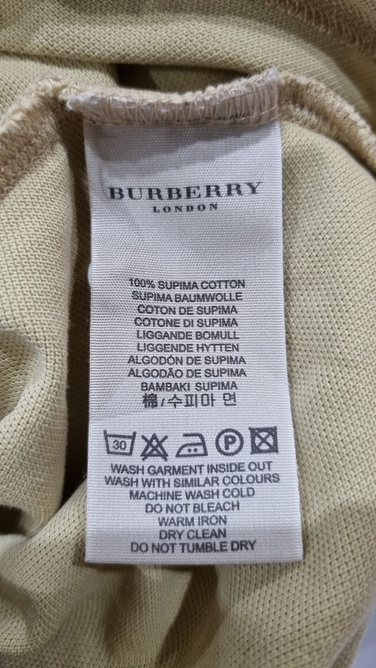 버버리(BURBERRY) 피케/카라 티셔츠 M