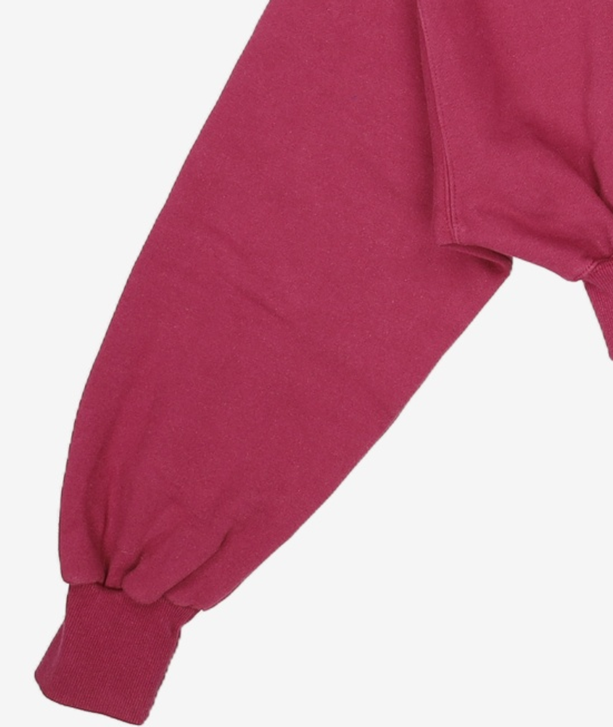 우알롱(WOOALONG) (기모)Signature crop hood zip-up - WINE XS