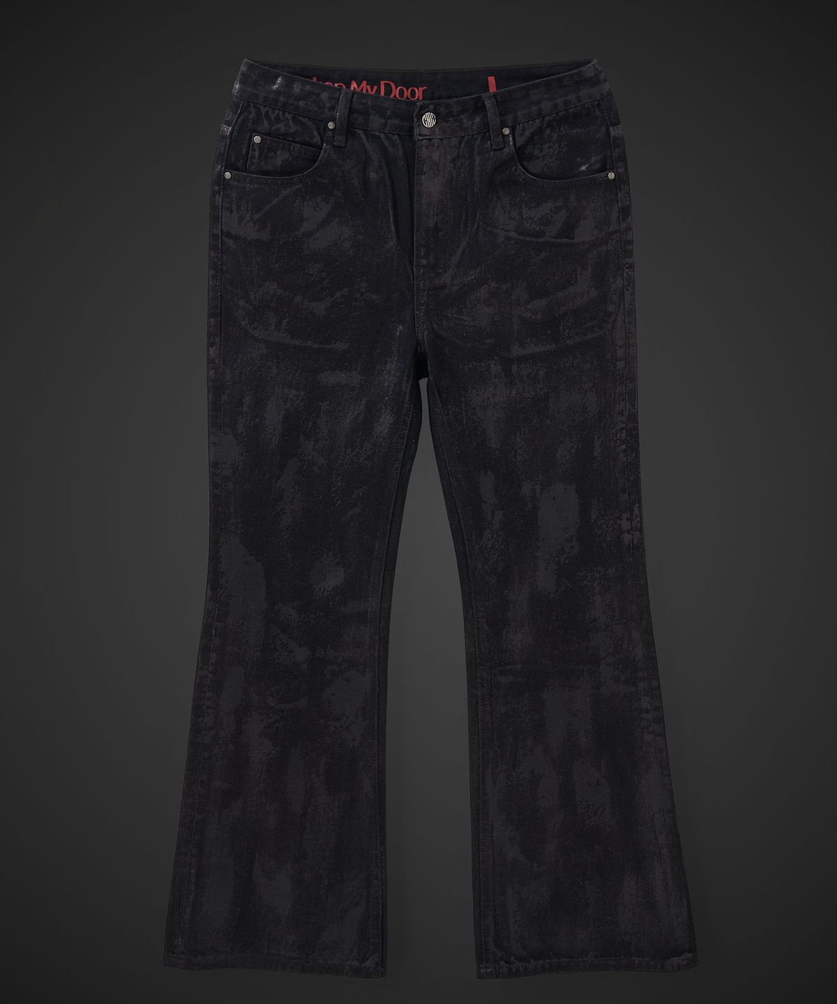 테이크이지(TAKEASY) [DMD] PORTA Flare Denim - Waxed Black