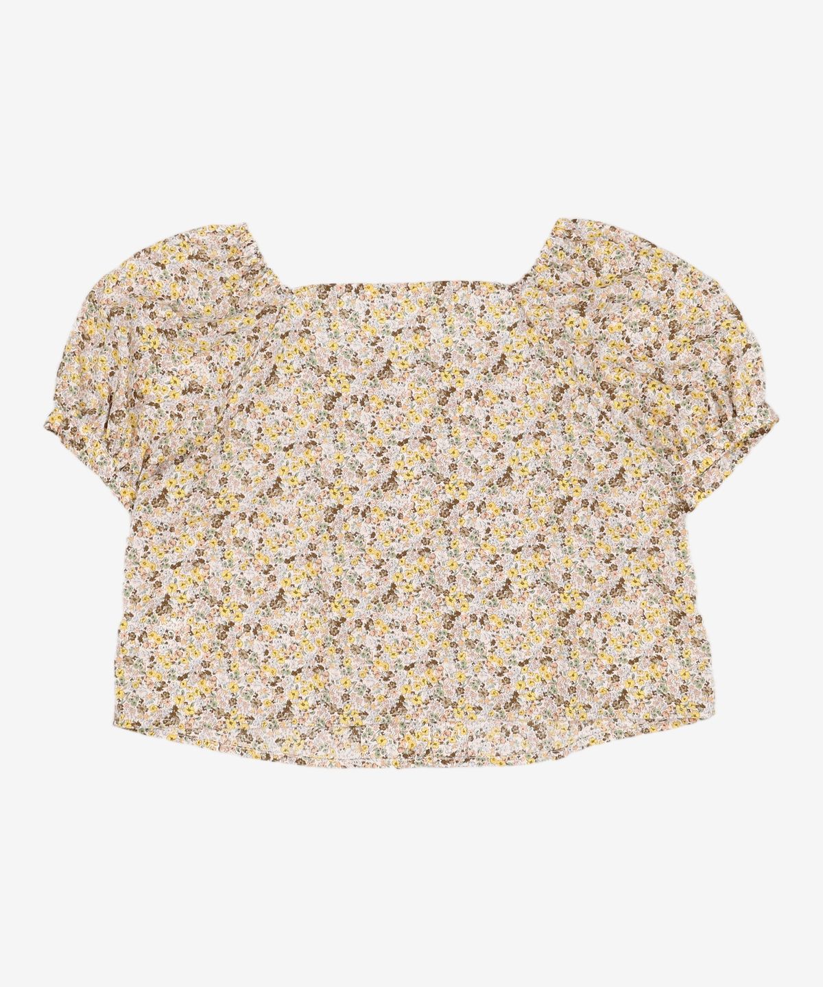 미쏘(MIXXO) 플라워 스퀘어넥 블라우스 MIWBWB815G L