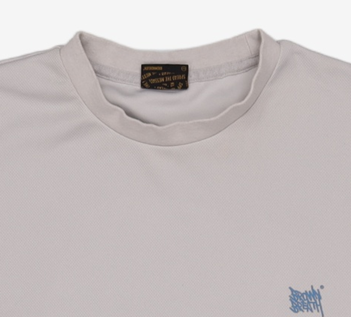 브라운브레스(BROWNBREATH) COOLEVER MESH TAG TEE - GREY L