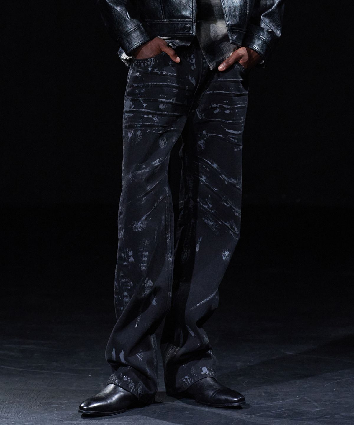 테이크이지(TAKEASY) [DMD] SHANE Straight Denim - Dusty Black