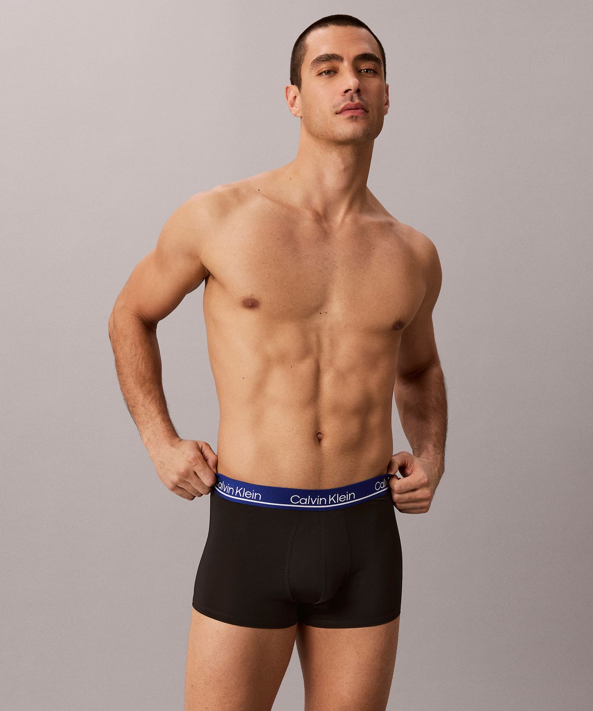캘빈클라인 언더웨어(CALVIN KLEIN UNDERWEAR) 남성 마이크로파이버 스트레치 플러스 로우 라이즈 트렁크 4PK_NP2755OJ1Q