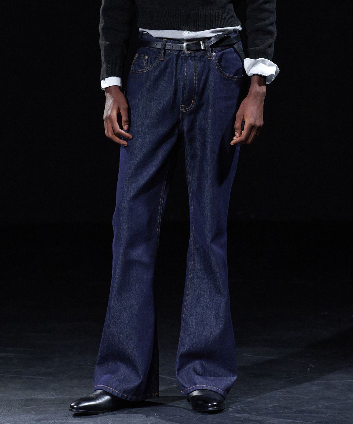 테이크이지(TAKEASY) [DMD] PORTA Flare Denim - Indigo
