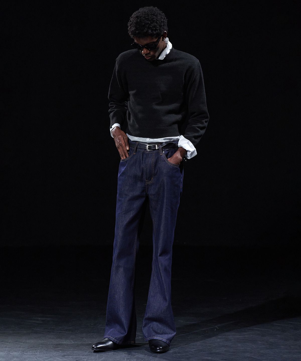테이크이지(TAKEASY) [DMD] PORTA Flare Denim - Indigo