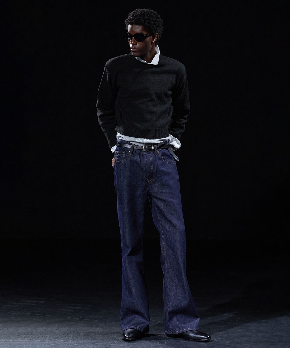 테이크이지(TAKEASY) [DMD] PORTA Flare Denim - Indigo