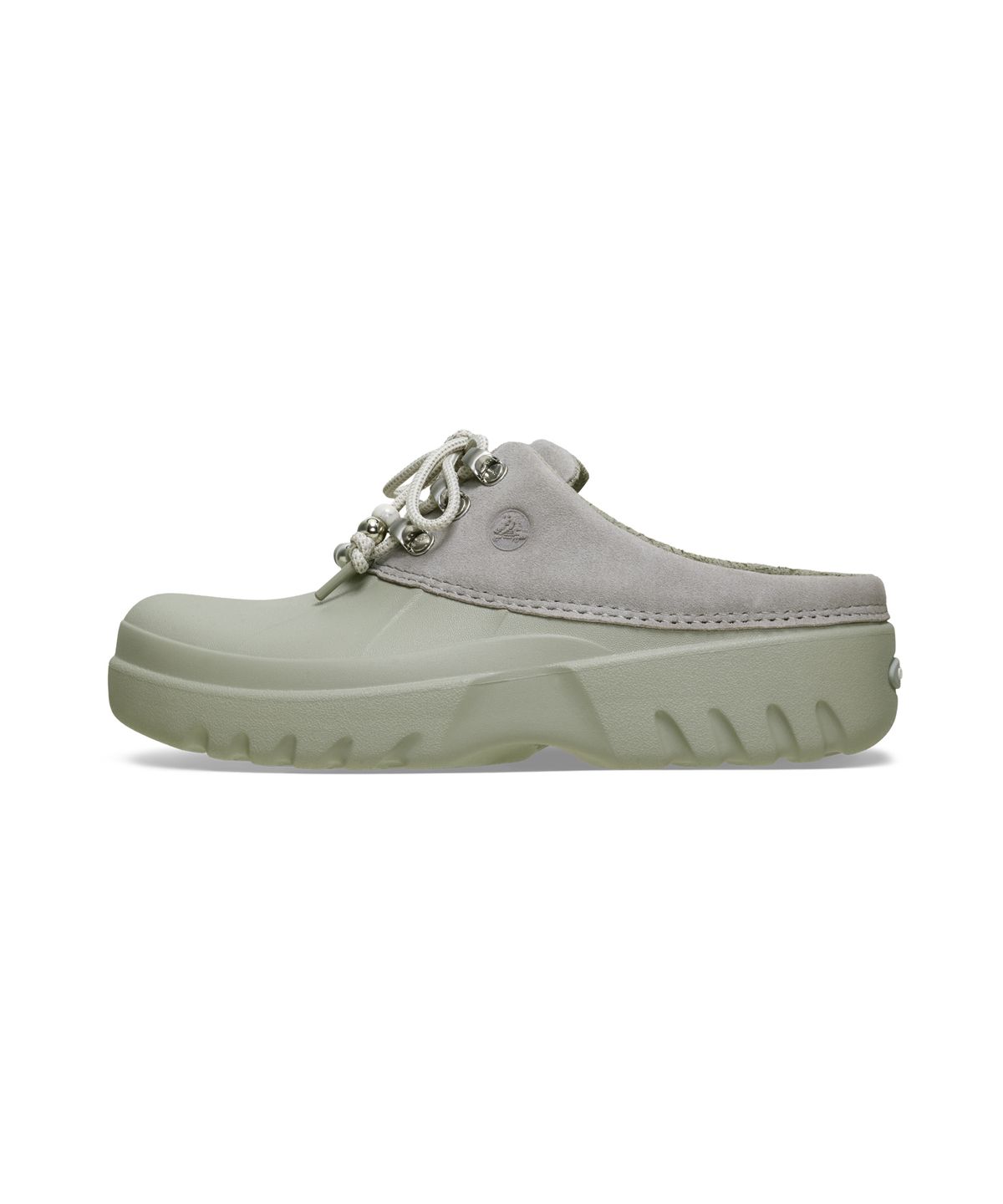 크록스(CROCS) 악셀 스웨이드 뮬 - 엘리펀트 / 214137-1LM