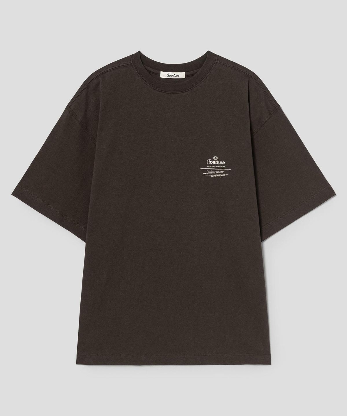 디애퍼처(THE APERTURE) 90S Graphic TShirt  Brown (TA6742A18D)