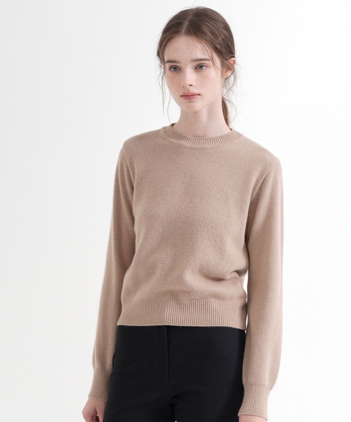 블레티(VLETI) Raccoon Round Knit (Beige)