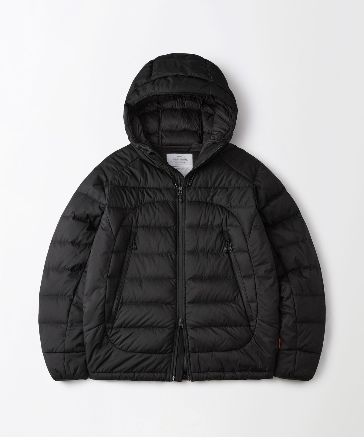아웃스탠딩(OUTSTANDING) PCU FEATHERED DOWN JACKET_BLACK