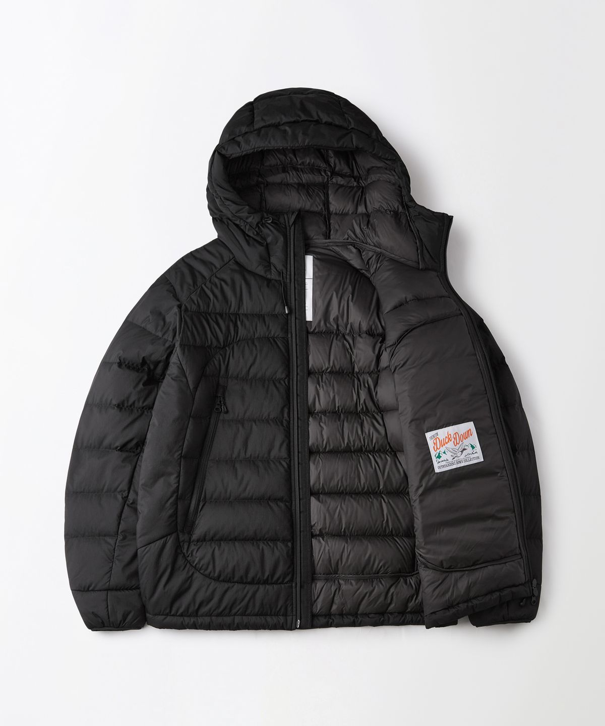 아웃스탠딩(OUTSTANDING) PCU FEATHERED DOWN JACKET_BLACK