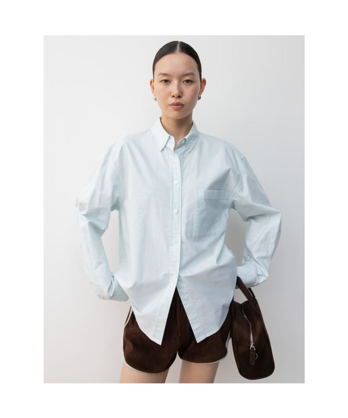 디애퍼처(THE APERTURE) Lenola Shirt  Apple Green (TA6764A04K)