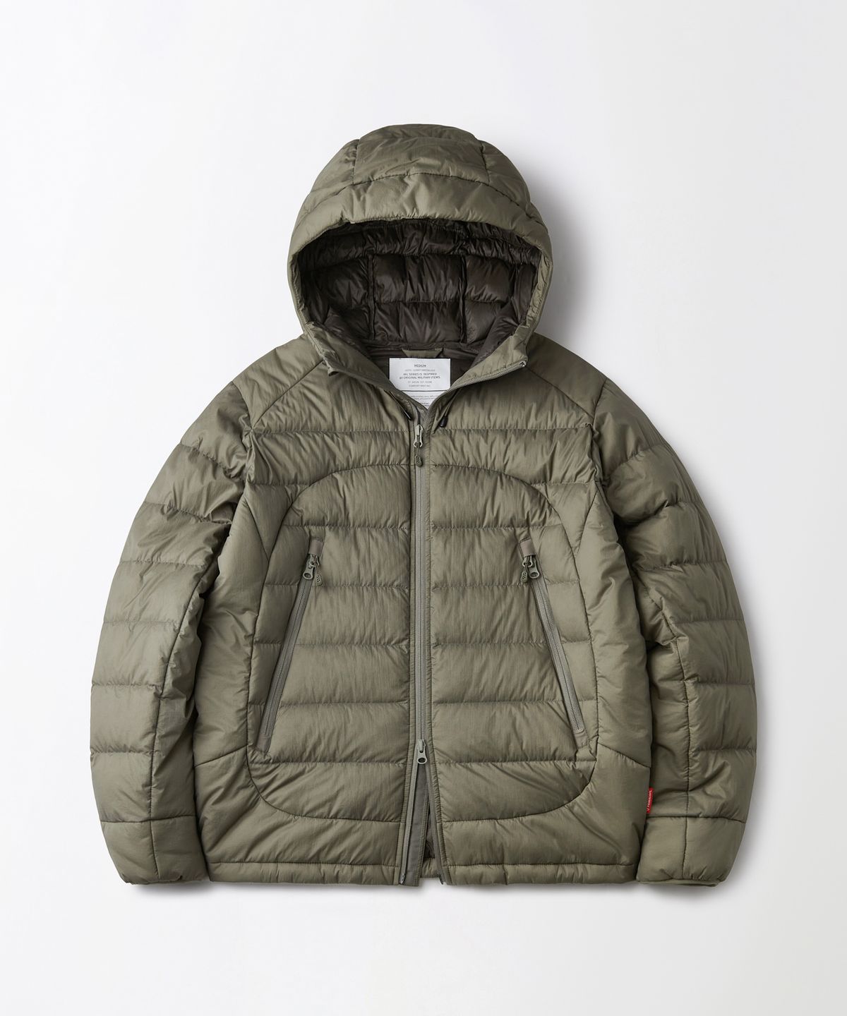 아웃스탠딩(OUTSTANDING) PCU FEATHERED DOWN JACKET_D.BEIGE