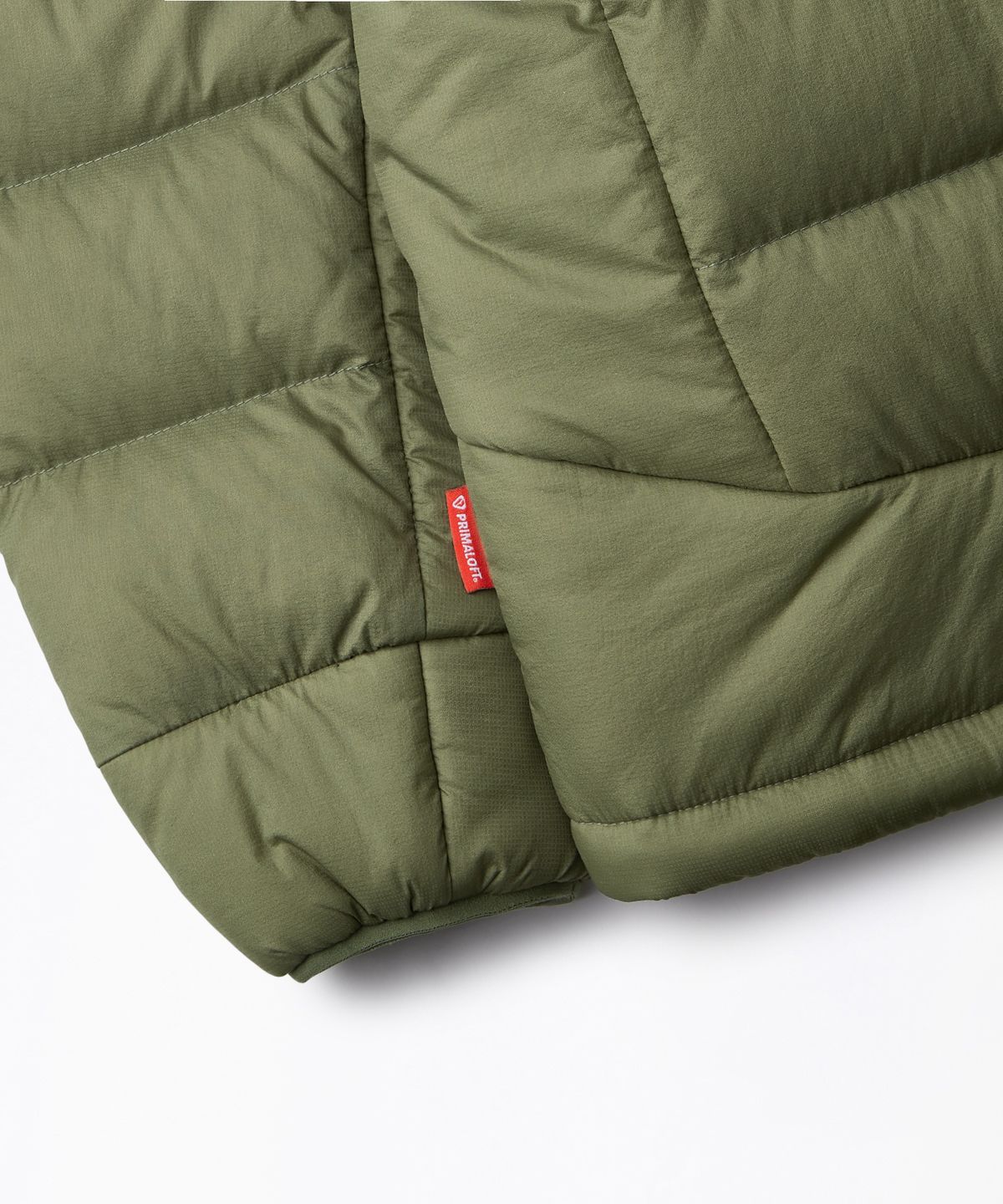 아웃스탠딩(OUTSTANDING) PCU FEATHERED DOWN JACKET_OLIVE