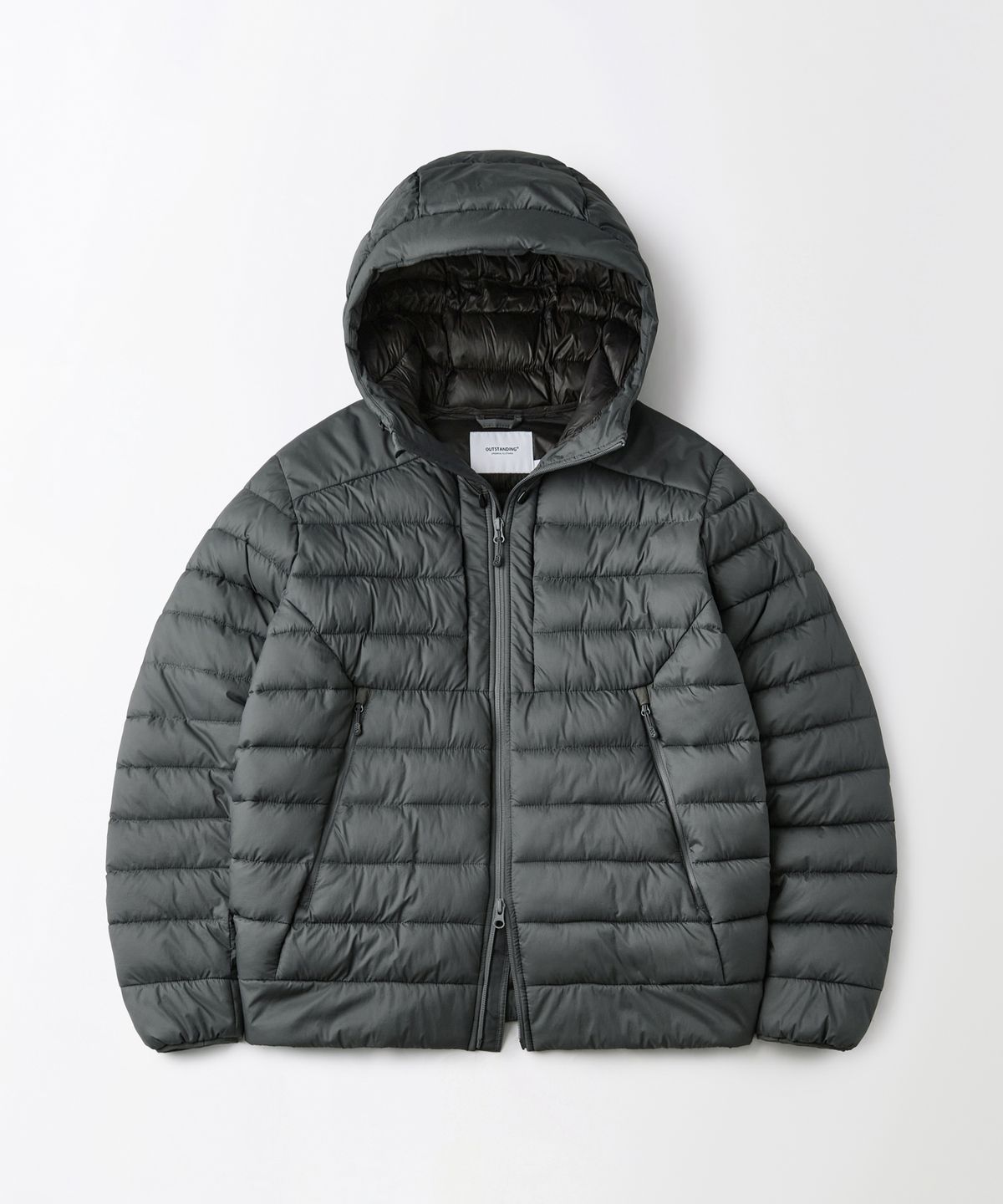 아웃스탠딩(OUTSTANDING) THERMORE CIRRUS PADDING JACKET_CHARCOAL