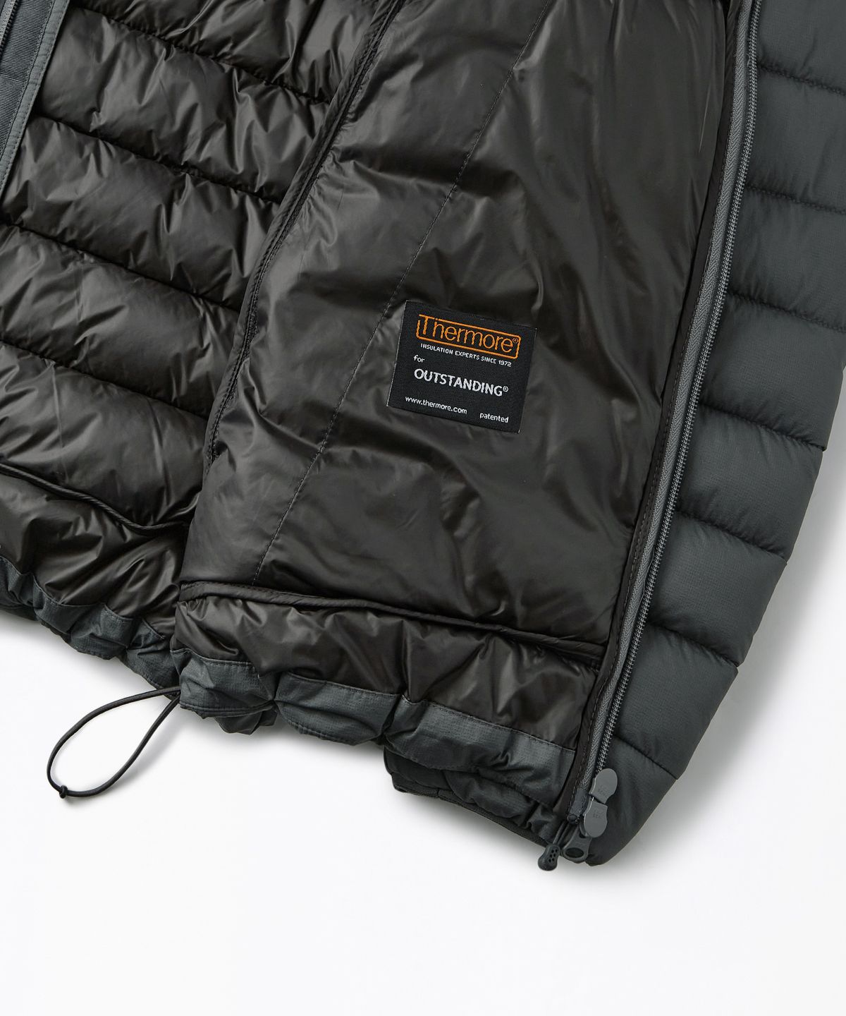 아웃스탠딩(OUTSTANDING) THERMORE CIRRUS PADDING JACKET_CHARCOAL