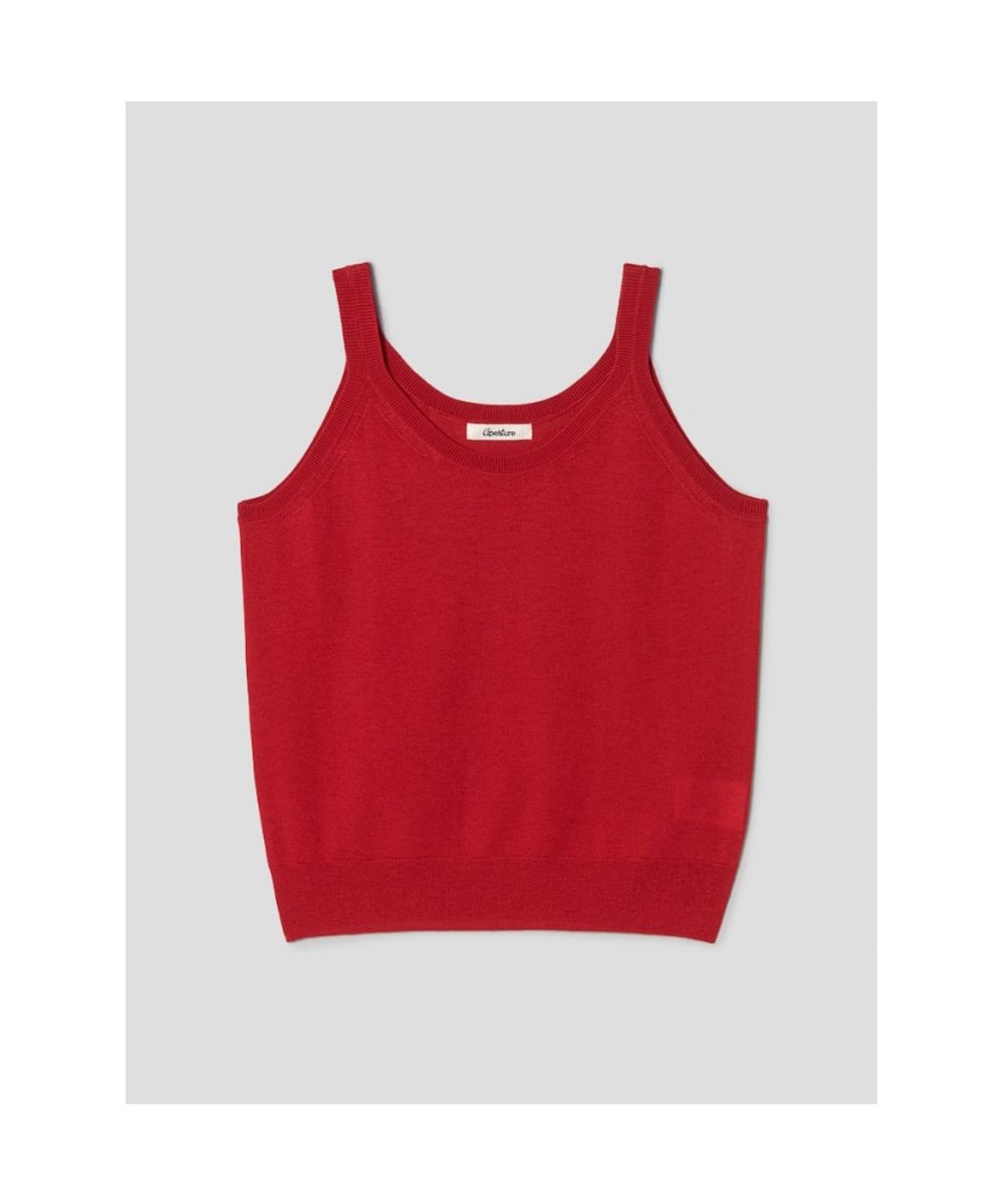 디애퍼처(THE APERTURE) Paul Sleeveless Knit Top  Red (TA6451A036)