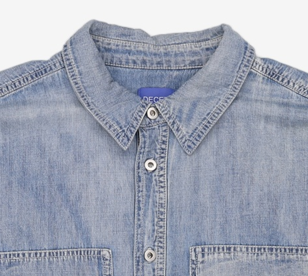 데케트(DECET) Denim Carpenter Short Shirts DCSH011LightBlue L