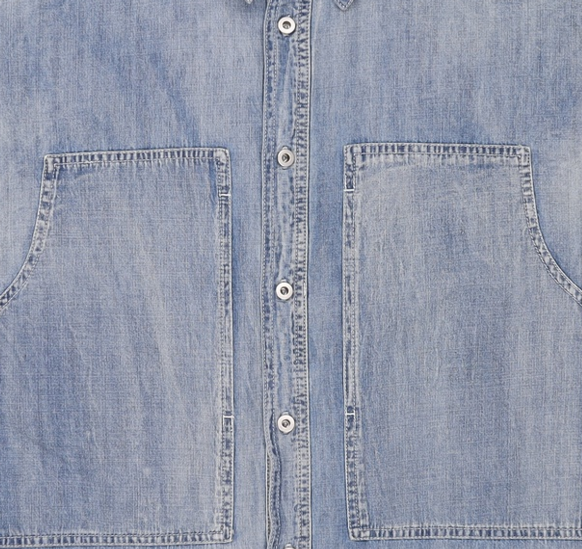 데케트(DECET) Denim Carpenter Short Shirts DCSH011LightBlue L