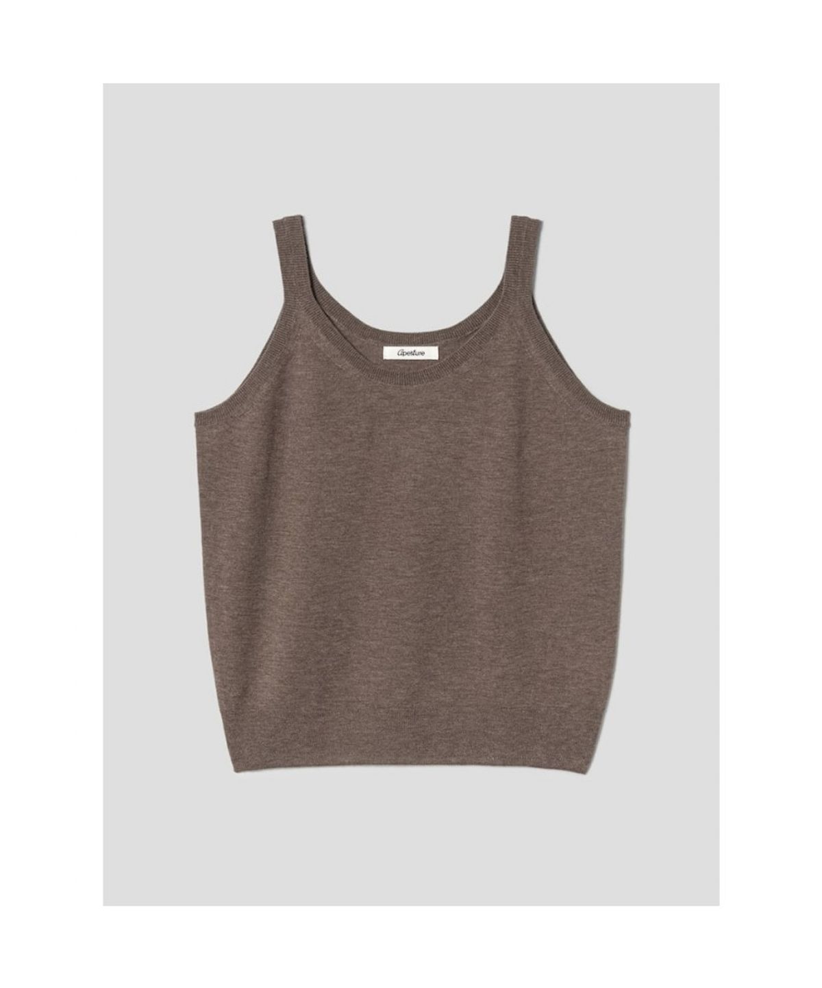 디애퍼처(THE APERTURE) Paul Sleeveless Knit Top  Brown (TA6451A03D)