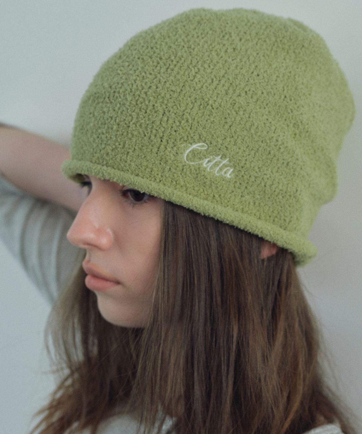 씨타(CITTA) Fluffy Rolling Beanie_CTA958(Green)