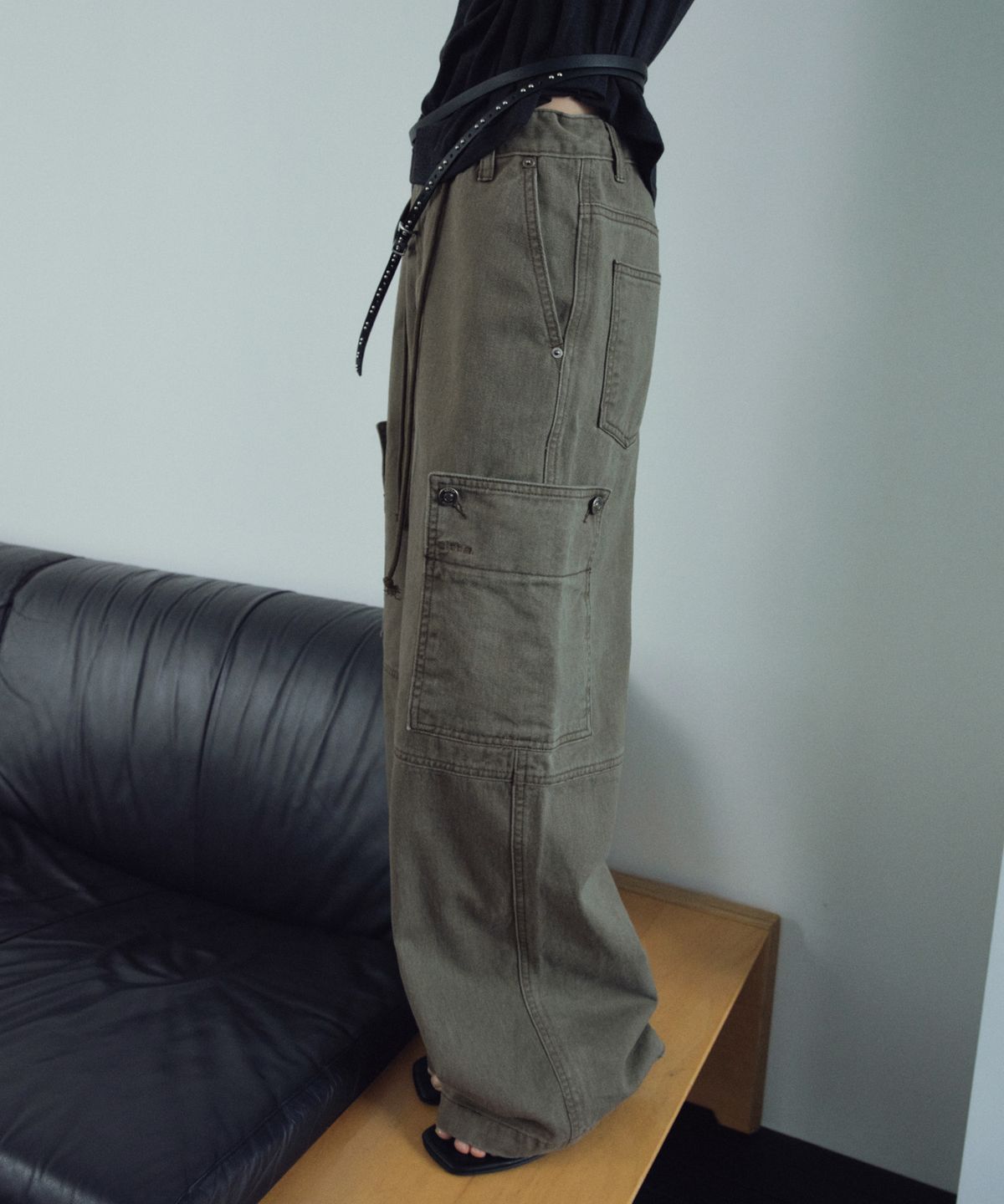 씨타(CITTA) Side Patch Pocket Cargo Pants_CTD431(Khaki)