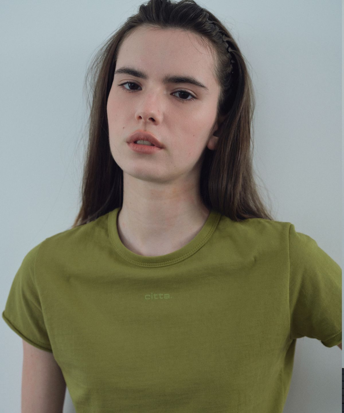씨타(CITTA) Daily Rolling Trim Regular Tee_CTT3043(Olive)