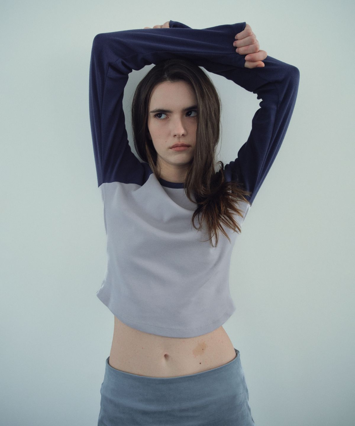 씨타(CITTA) Daily Soft Slim Raglan Tee_CTT3039(Navy)