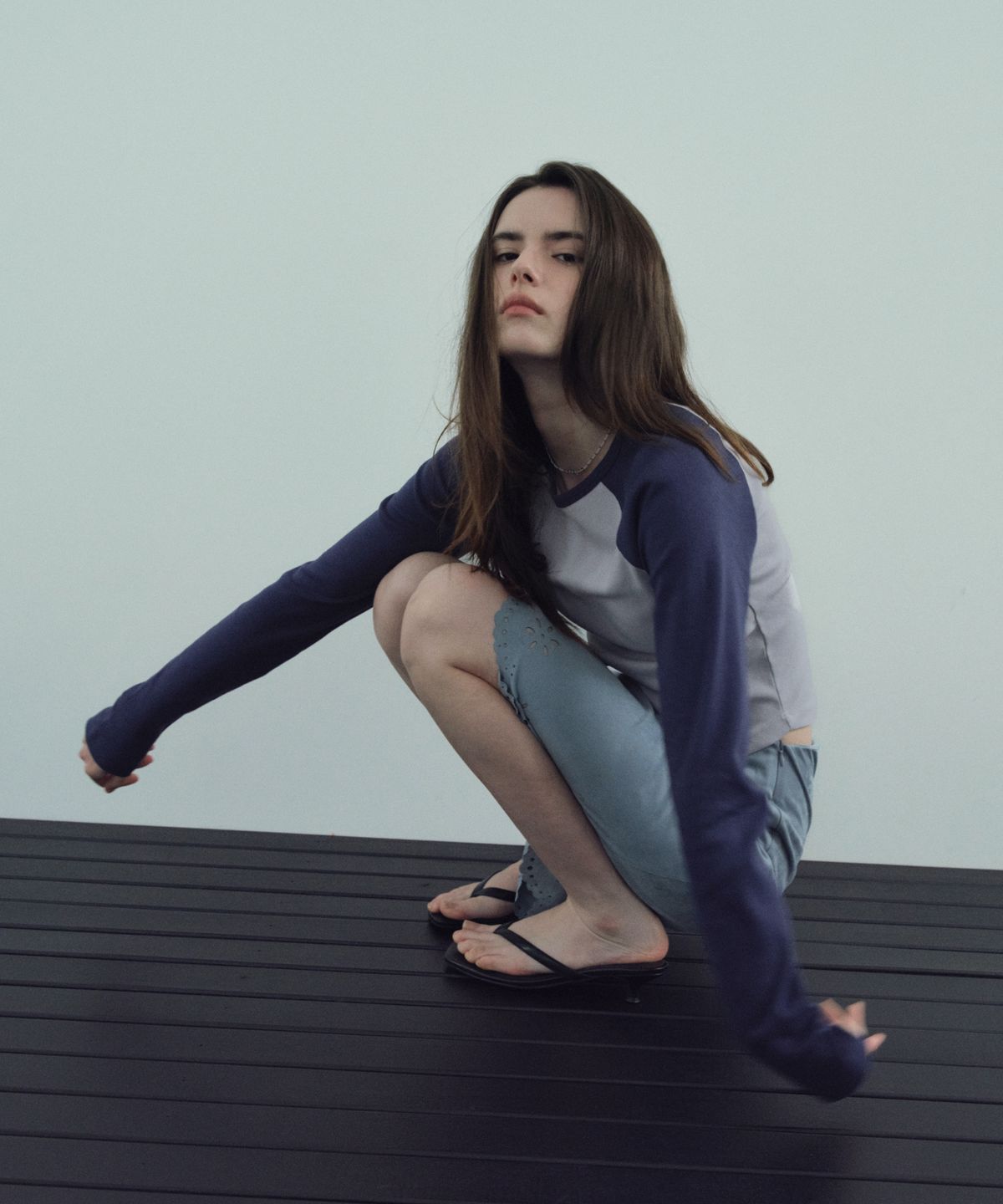씨타(CITTA) Daily Soft Slim Raglan Tee_CTT3039(Navy)