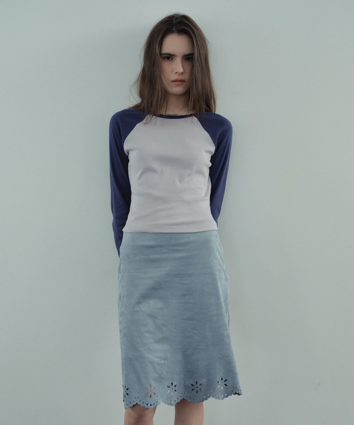 씨타(CITTA) Daily Soft Slim Raglan Tee_CTT3039(Navy)