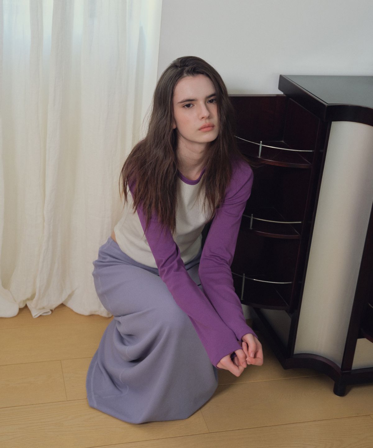 씨타(CITTA) Daily Soft Slim Raglan Tee_CTT3039(Purple)
