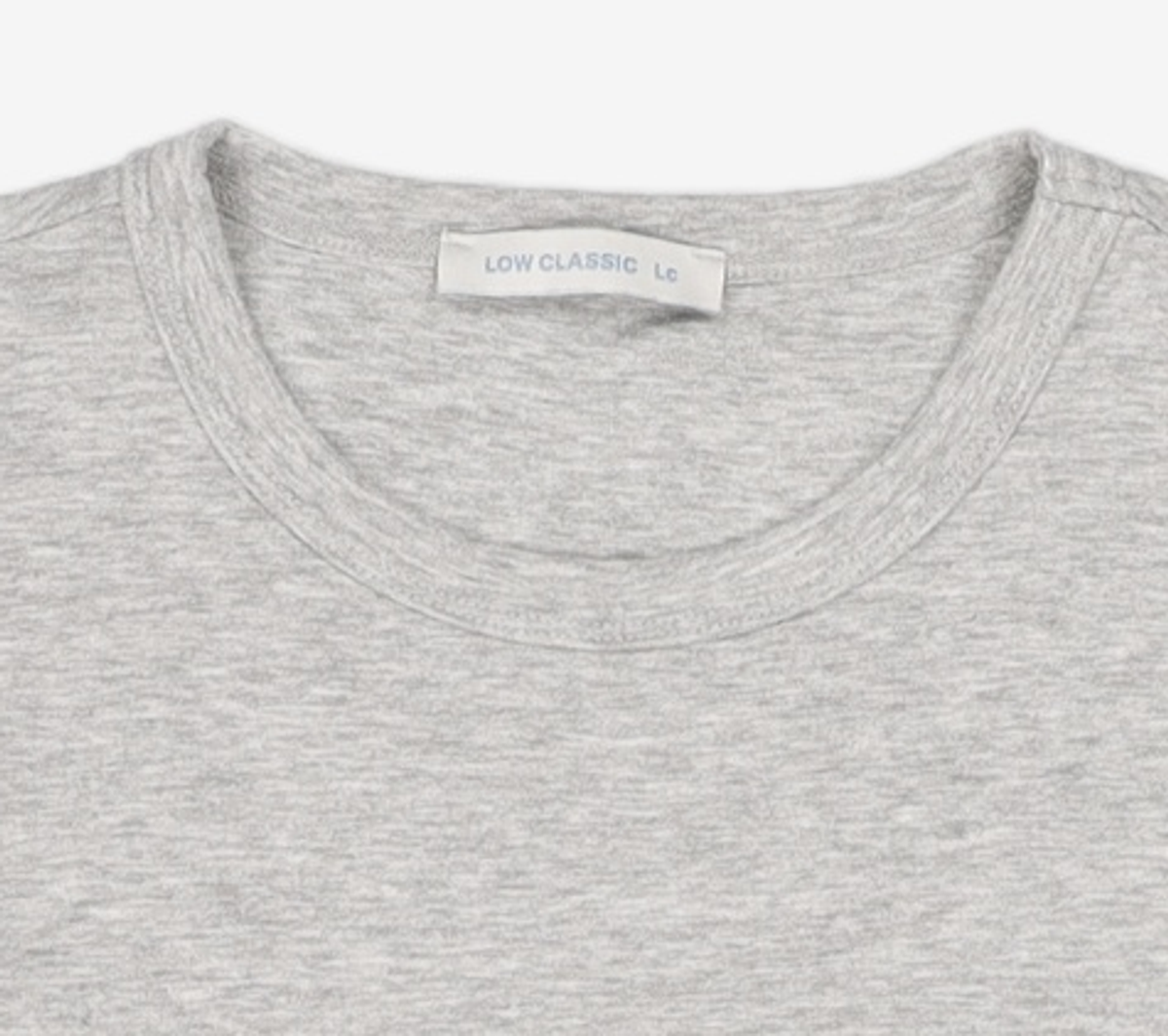 로우클래식(LOW CLASSIC) ORGANIC SILKET Lc MINI T-SHIRT_CHARCOAL_LC242_TS02CC L