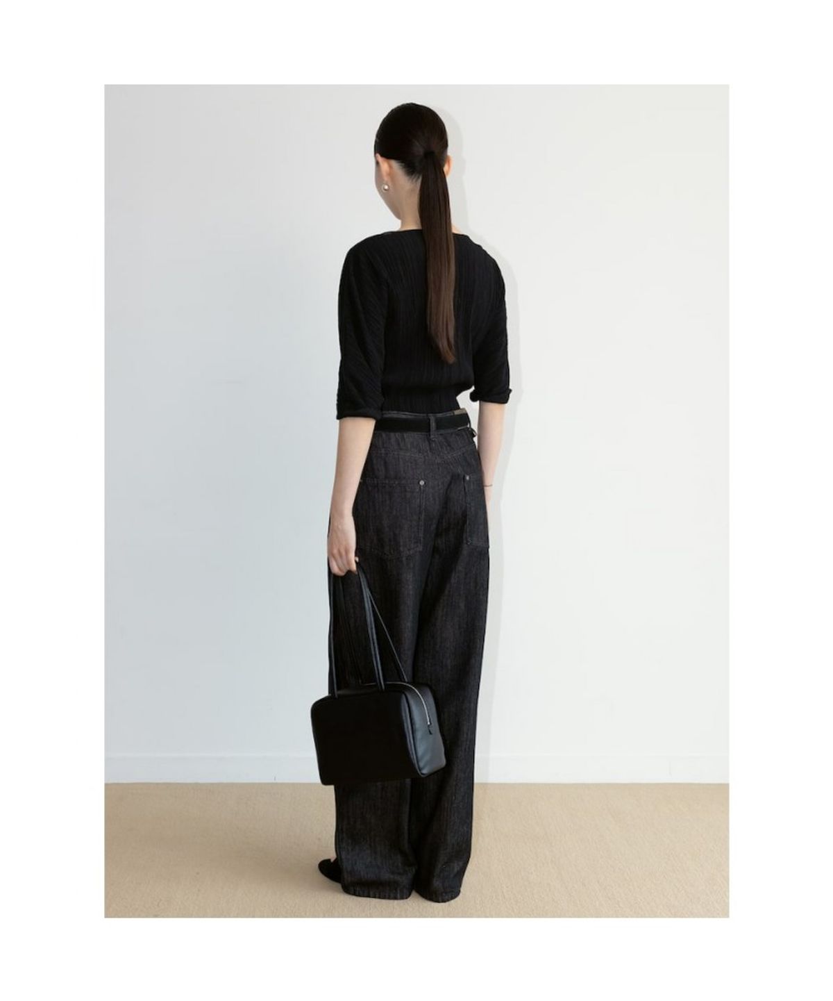 디애퍼처(THE APERTURE) Jo Denim Pants  Black (TA6421A075)