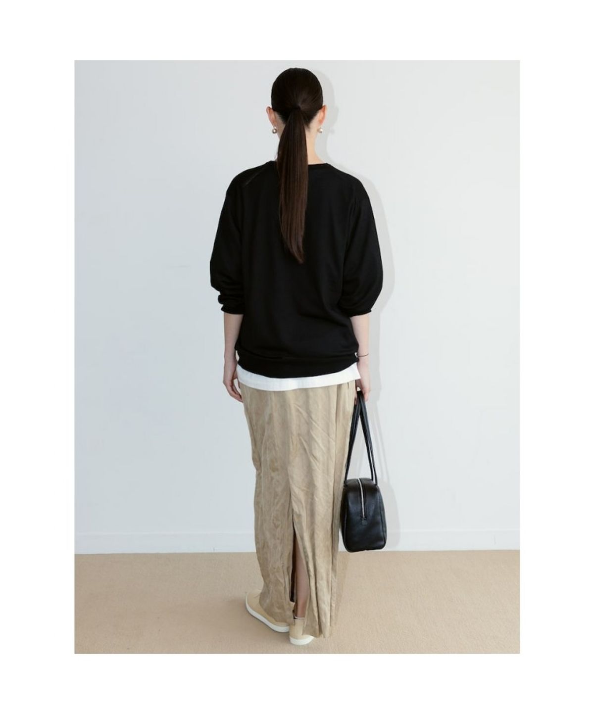 디애퍼처(THE APERTURE) Vintage Soho H Line Skirt  Beige (TA6727A05A)