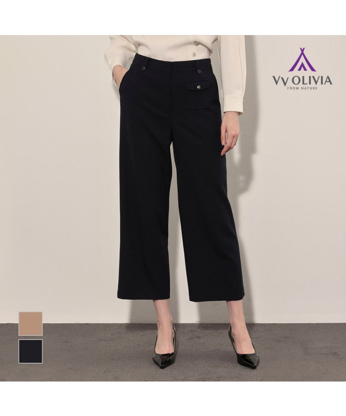 비비올리비아(VVOLIVIA) 큐롯 팬츠_VVPDL4F8271
