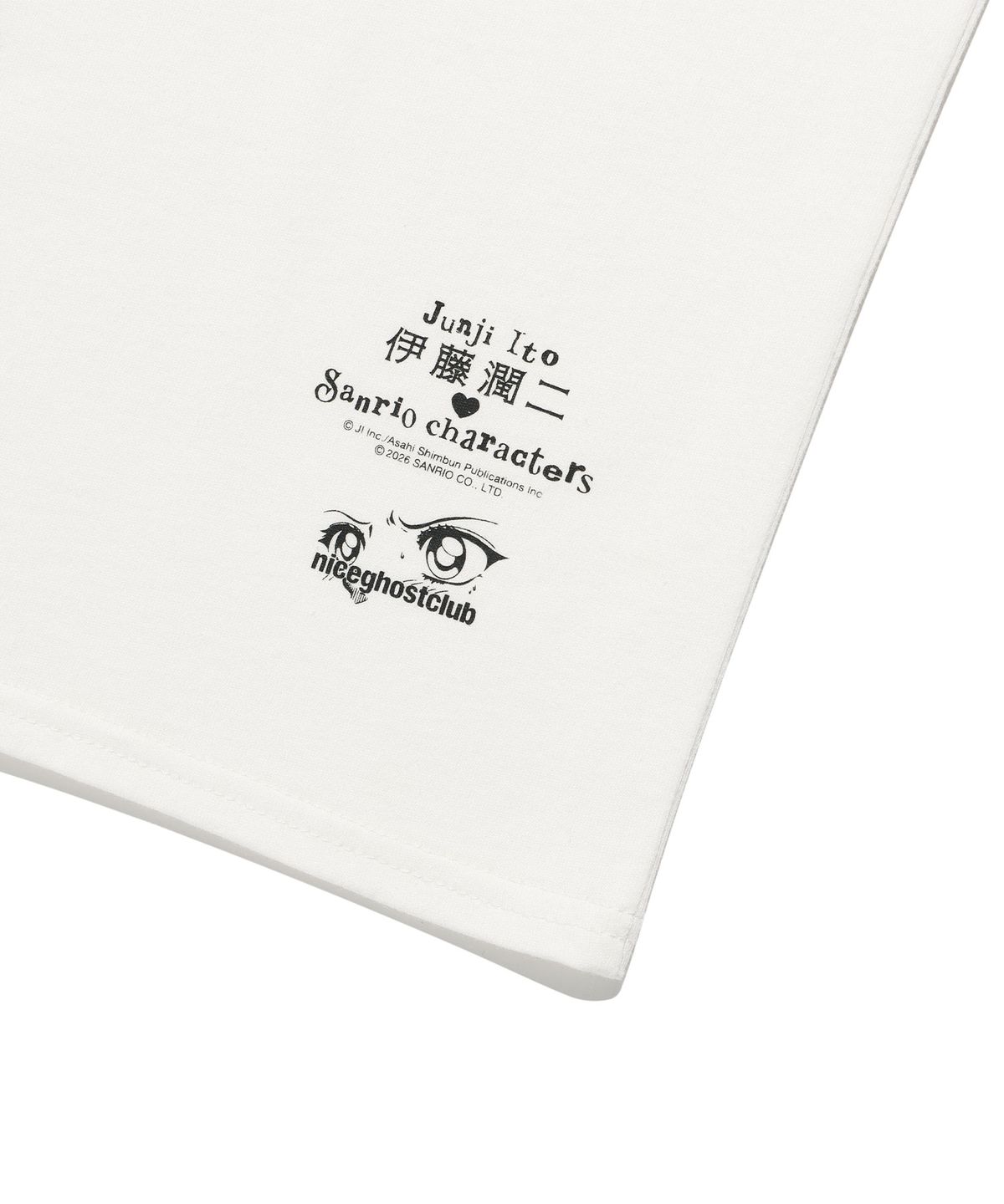 나이스고스트클럽(NICEGHOSTCLUB) JS TOMIE HELLO KITTY MINI TEE_WHITE(NG2GMFT543G)