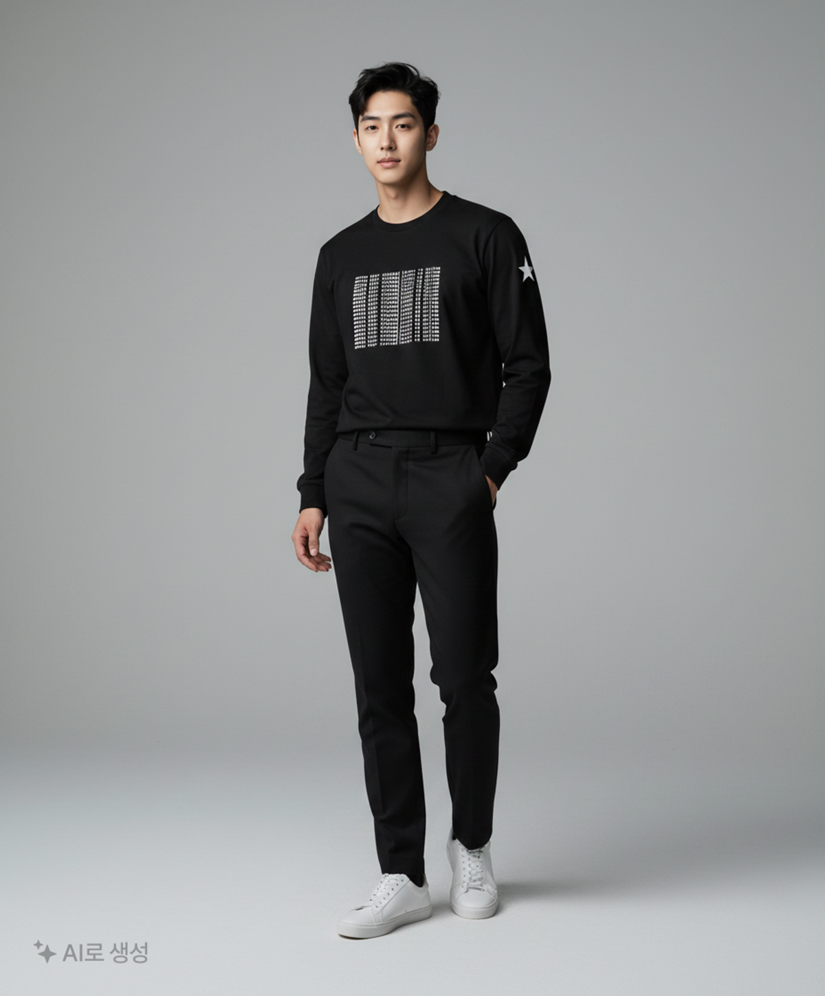 032씨(032C) (U) 서울 오버사이즈드 롱슬리브 WASHED BLACK SEOUL OVERSIZED LONGSLEEVE WASHED BLACK M-L