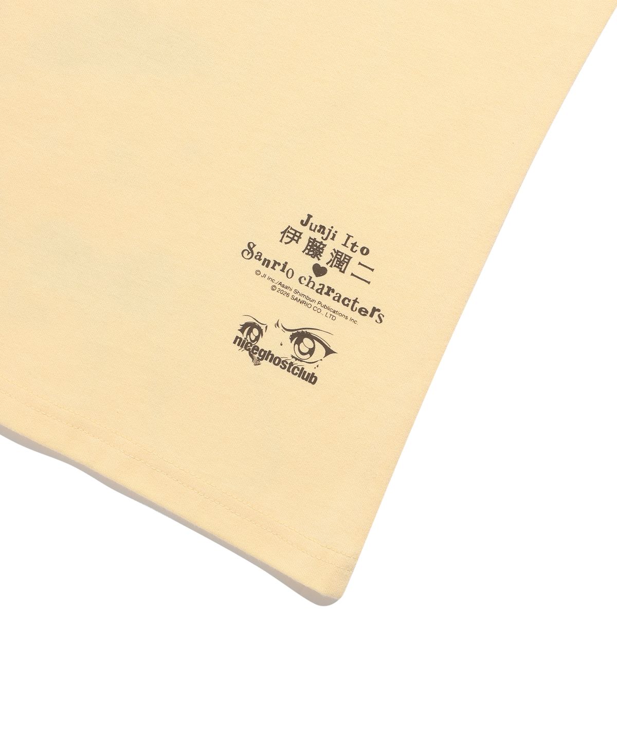 나이스고스트클럽(NICEGHOSTCLUB) JS TOMIE POMPOMPURIN L/S TEE_YELLOW(NG2GMFT570G)