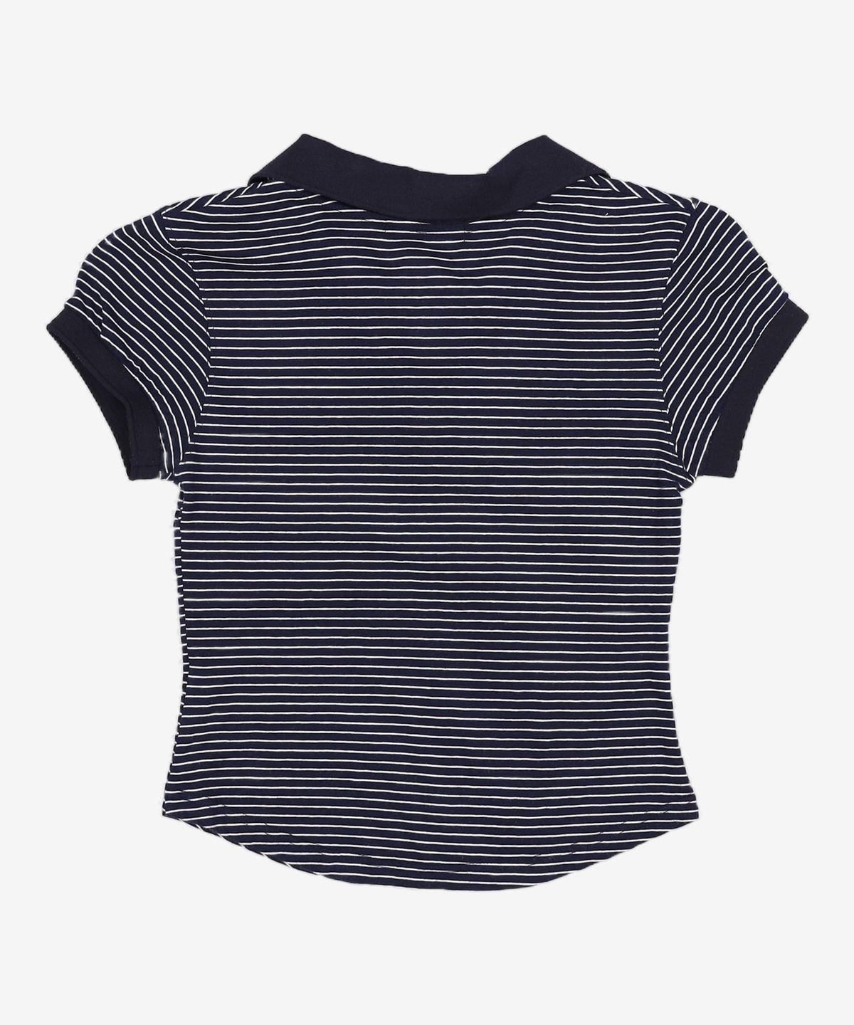 큐리티(CURETTY) C STRIPE COLLAR HALF-SLEEVE T-SHIRT_NAVY S