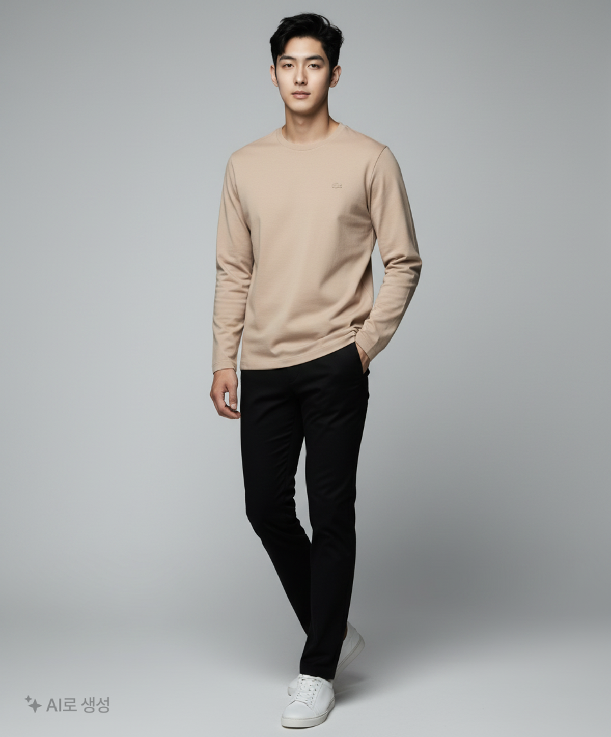 라코스테(LACOSTE) 남성 밀라노 긴팔 티셔츠 LCST TH718E-20AB9T L